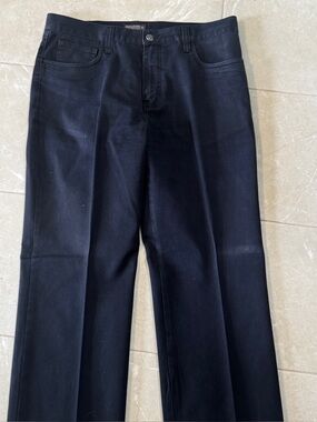 Vintage Industry Union Line Jeans Mens 34x32 Dark Wash Straight 90s Hong Kong